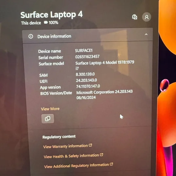 Surface Laptop 4